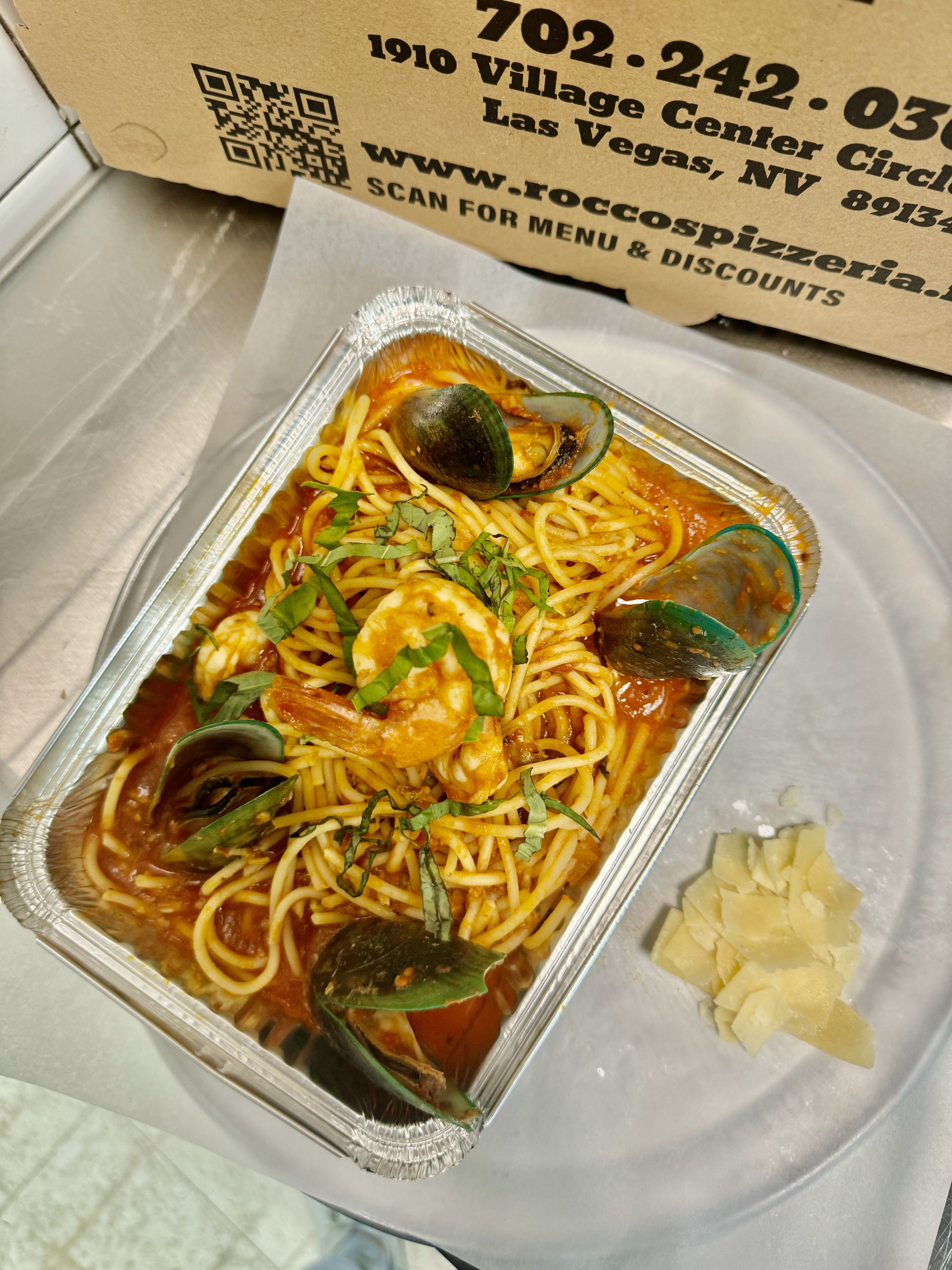 Shrimp Clams & Mussels Fra Diavolo.