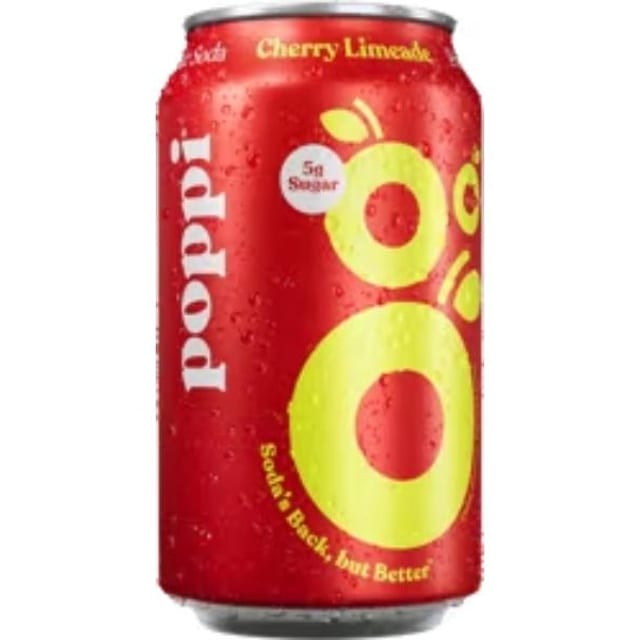 Can Poppi Cherry Lime-Aid.
