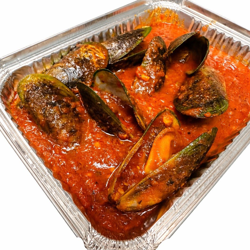Baked Mussels.